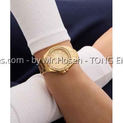GUESS Ladies Gold Tone Analog 34mm Watch GW0877L2 GUESS Ladies Gold Tone Analog 34mm Watch GW0877L2
