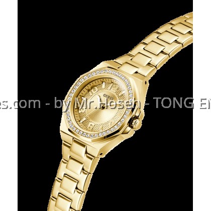 GUESS Ladies Gold Tone Analog 34mm Watch GW0877L2 GUESS Ladies Gold Tone Analog 34mm Watch GW0877L2