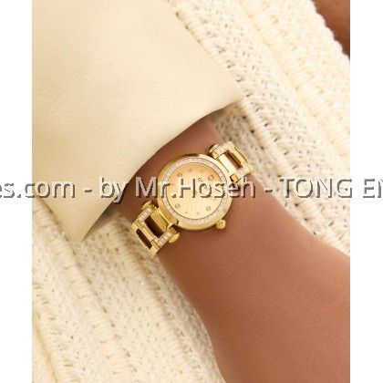 GUESS Ginger Ladies Gold Tone Analog 30mm Watch GW0869L4