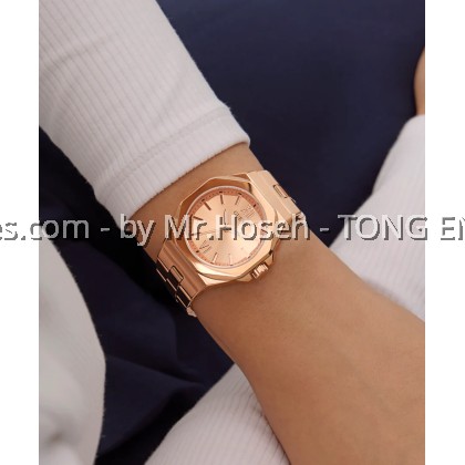 GUESS Ladies Rose Gold Tone Analog 34mm Watch GW0873L3