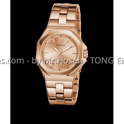 GUESS Ladies Rose Gold Tone Analog 34mm Watch GW0873L3