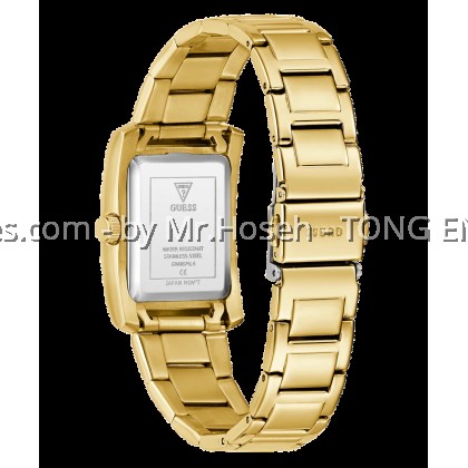 GUESS Tank Ladies Gold Tone Analog 27mm Watch GW0874L4