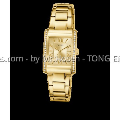 GUESS Tank Ladies Gold Tone Analog 27mm Watch GW0874L4