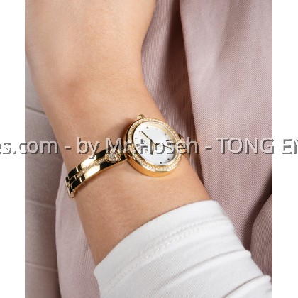 GUESS Ladies Gold Tone Analog 27mm Watch GW0655L2