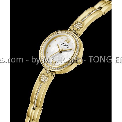 GUESS Ladies Gold Tone Analog 27mm Watch GW0655L2