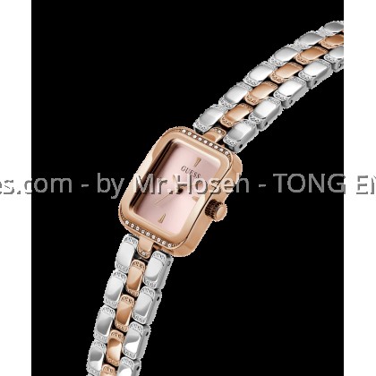 GUESS Ladies 2-Tone Rose Gold Tone Analog 22mm Watch GW0865L5