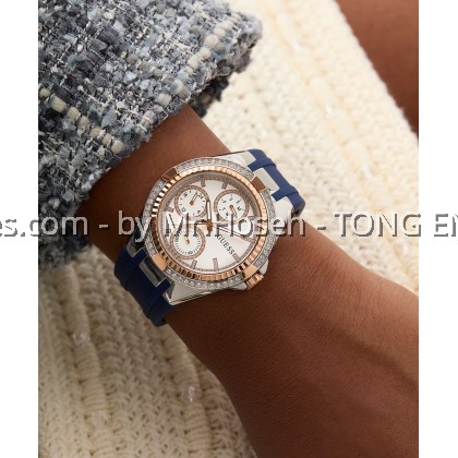 GUESS Ladies Blue 2-Tone Multi-function 39mm Watch GW879L2 GUESS Ladies Blue 2-Tone Multi-function 39mm Watch GW879L2