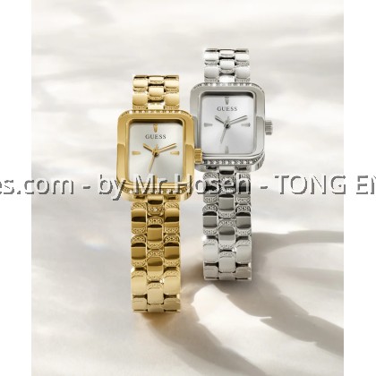 GUESS Ladies Gold Tone Analog 22mm Watch GW0865L2
