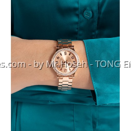 GUESS Ladies Rose Gold Tone Analog 32mm Watch GW0686L3