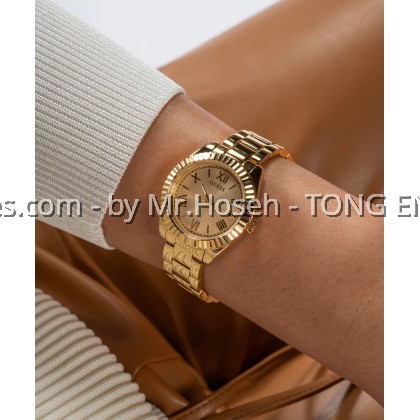 GUESS Mini Luna Ladies Gold Tone Analog 30mm Watch GW0687L2