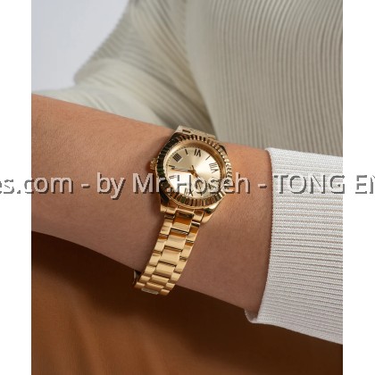 GUESS Mini Luna Ladies Gold Tone Analog 30mm Watch GW0687L2