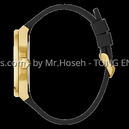 Guess Mens Year of the Horse Black Gold Tone 44mm Analog Watch GW0979G1