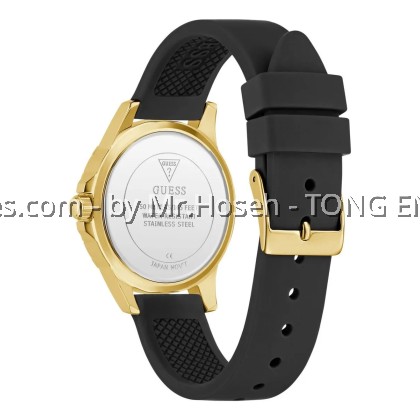 GUESS Ladies Green Gold Tone Analog 35mm Watch GW0949L2