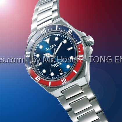 Alba Active Sport 'Pepsi' Quartz AS9W09X1