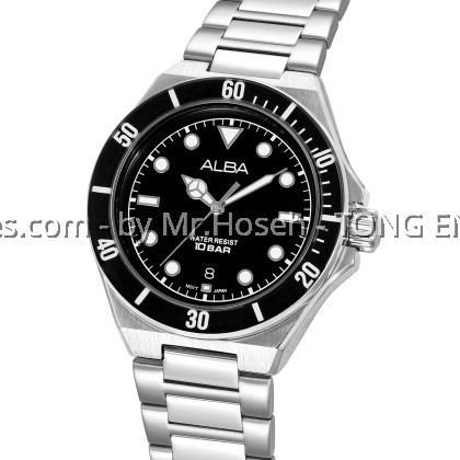 Alba Active Sport 'Black Sub' Quartz AS9W19X1