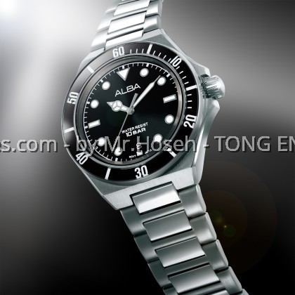 Alba Active Sport 'Black Sub' Quartz AS9W19X1