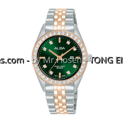 Alba Fashion Crystal Bezel Two-Tone Ladies' Quartz AH7FD6X1 Alba Fashion Crystal Bezel Two-Tone Ladies' Quartz AH7FD6X1