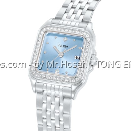 Alba Fashion Crystal Bezel Rectangle Ladies' Quartz AH7FF1X1 Alba Fashion Crystal Bezel Rectangle Ladies' Quartz AH7FF1X1
