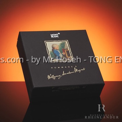 Montblanc Meisterstück Solitaire Lapislazuli Hommage à Wolfgang Amadeus Mozart Fountain Pen + CD Set 20114M