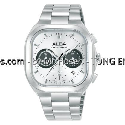 Alba Active Chronograph Panda 39mm Square Men's Watch AT3L07X1