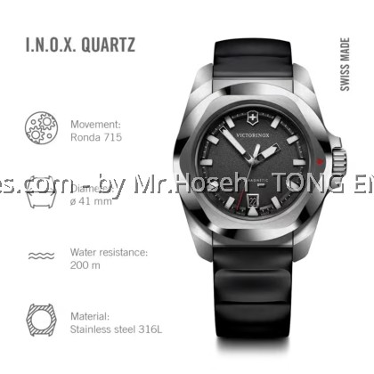 Victorinox I.N.O.X. Quartz 41mm Men's Watch 242028 Victorinox I.N.O.X. Quartz 41mm Men's Watch 242028