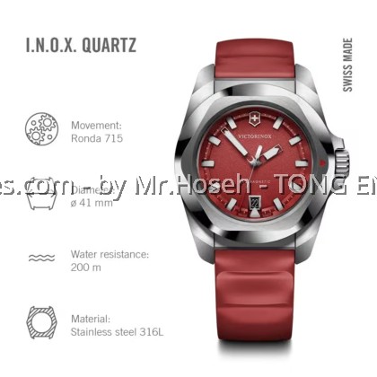 Victorinox I.N.O.X. Quartz 41mm Men's Watch 242029 Victorinox I.N.O.X. Quartz 41mm Men's Watch 242029