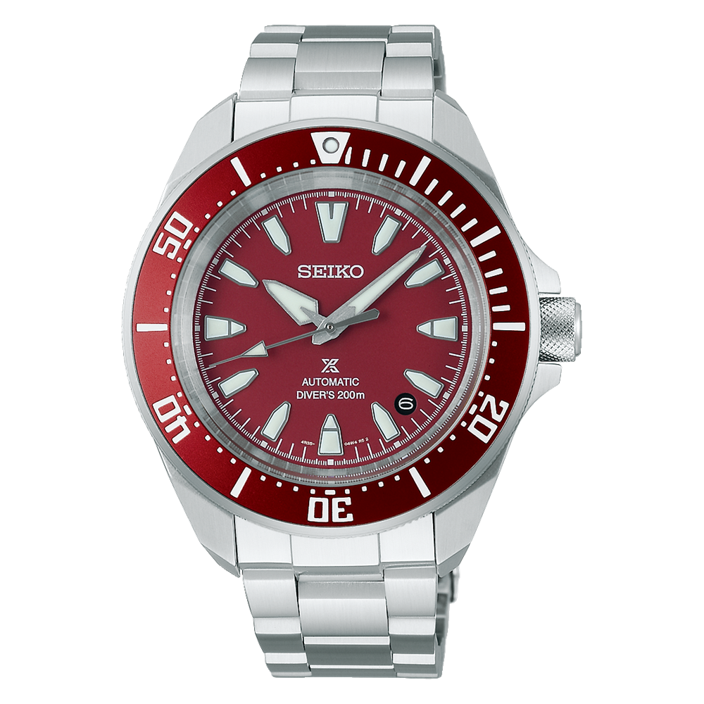 時計 Seiko PROSPEX limited red / overseas Seiko Prospex Shog-urai Red Automatic Diver's Watch SRPL11K1